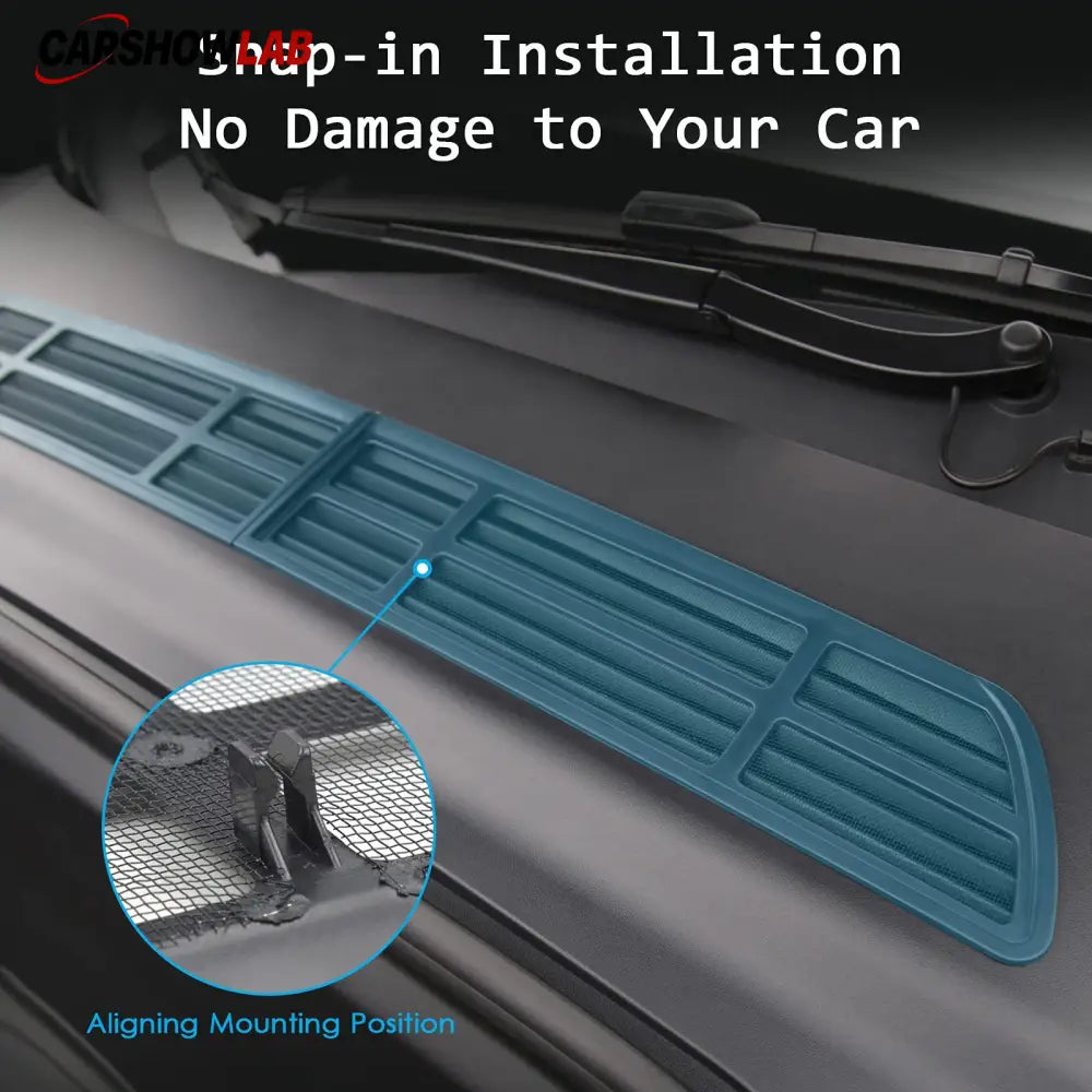 Tesla Model Y Air Inlet Protector 2021-2024 - Snap-In HVAC Intake Cover - Tesla Interior Accessories > Frunk Trunk >