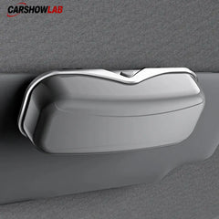 Universal Car Sun Visor Glasses Box - One-Hand Access Sunglasses Storage Case - Tesla Interior Accessories > Interior