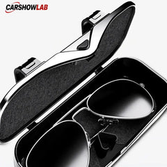 Universal Car Sun Visor Glasses Box - One-Hand Access Sunglasses Storage Case - Tesla Interior Accessories > Interior
