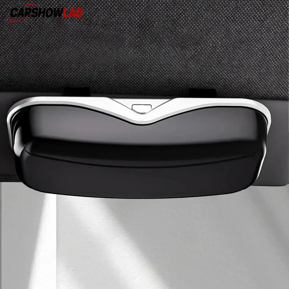 Universal Car Sun Visor Glasses Box - One-Hand Access Sunglasses Storage Case - Tesla Interior Accessories > Interior