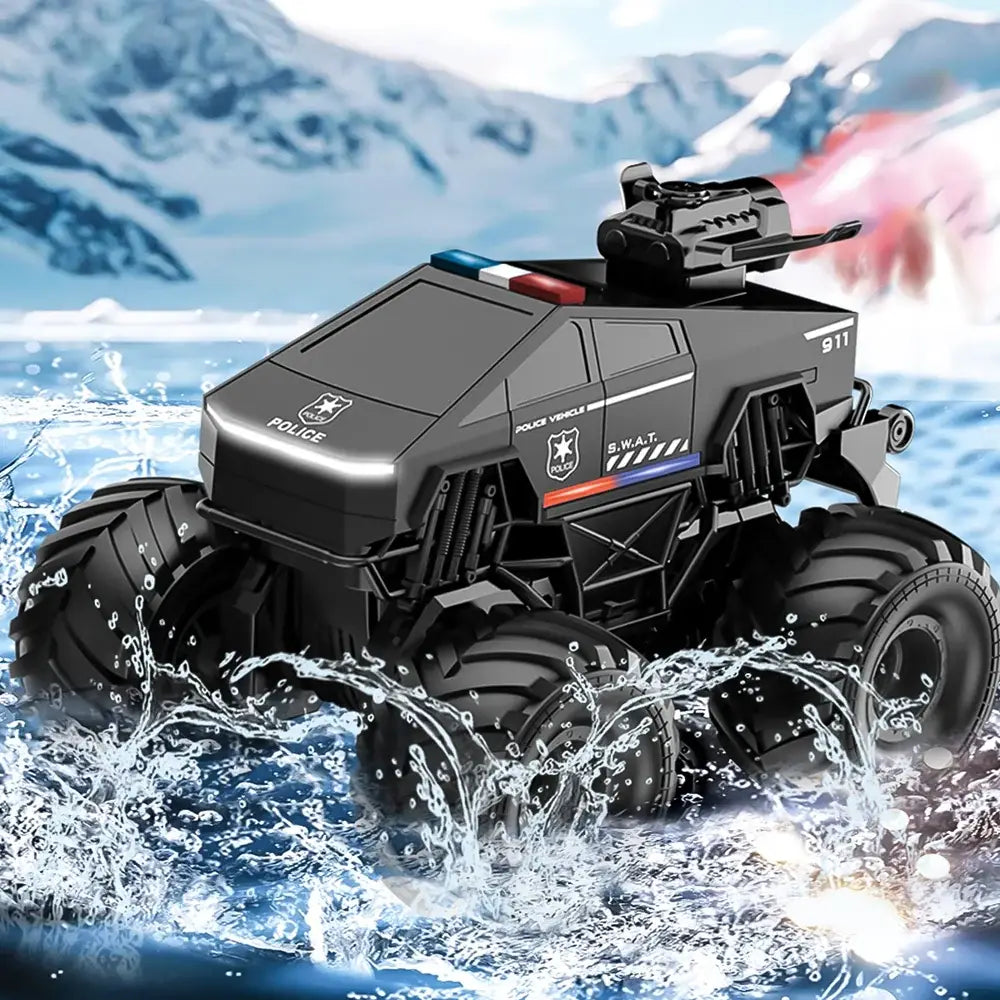 Waterproof Amphibious RC Truck - 4WD Cybertruck-Inspired Off-Road Toy Car - Tesla Exterior Accessories > Remote Car