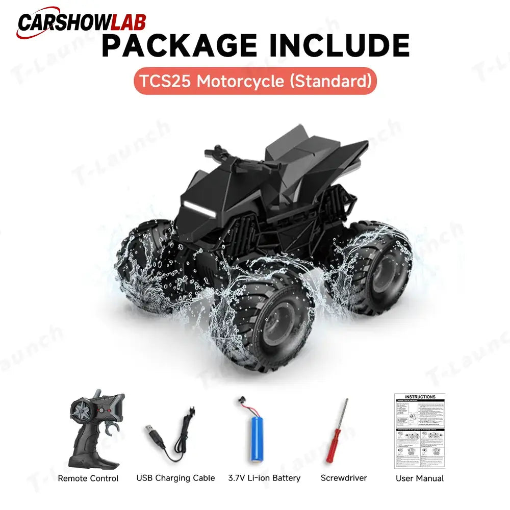 Waterproof Amphibious RC Truck - 4WD Cybertruck-Inspired Off-Road Toy Car - Tesla Exterior Accessories > Remote Car