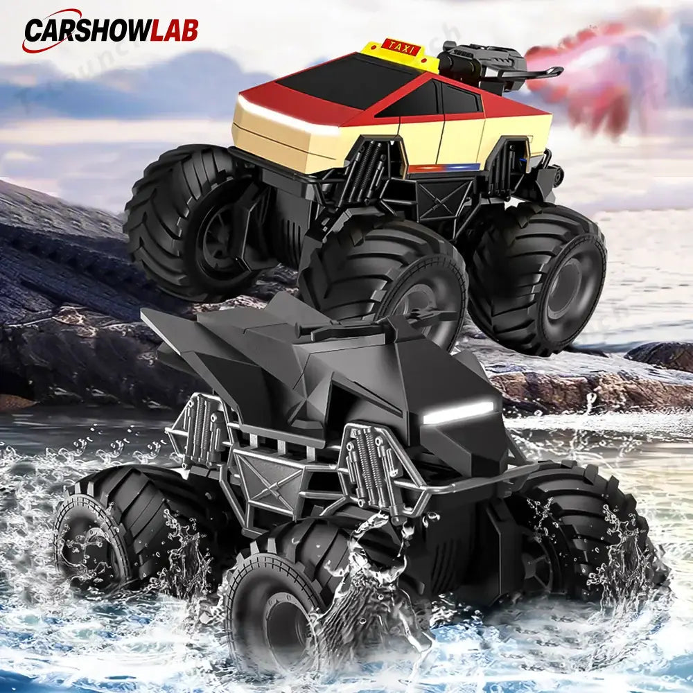 Waterproof Amphibious RC Truck - 4WD Cybertruck-Inspired Off-Road Toy Car - Tesla Exterior Accessories > Remote Car