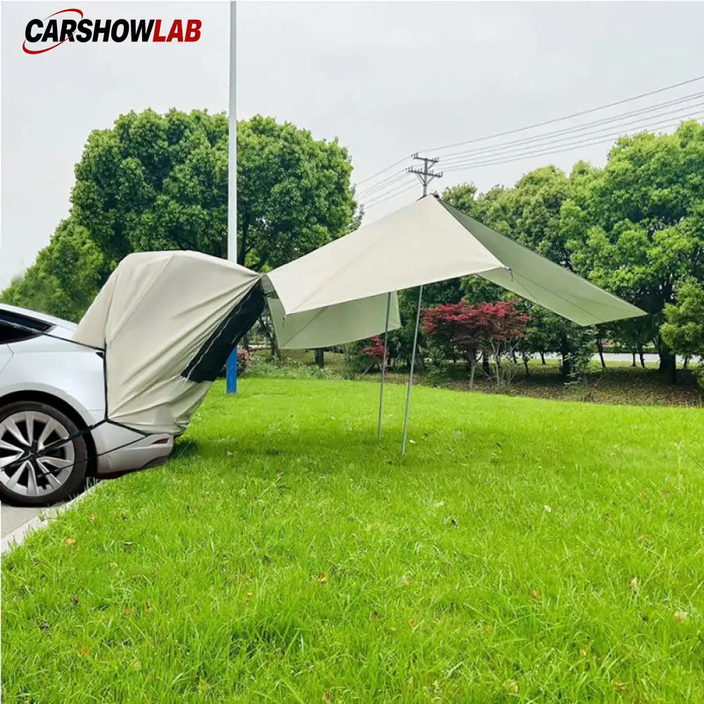 Waterproof Tailgate Awning for Tesla Model Y 3 S X - SUV Camping Tent Extension - Tesla Exterior Accessories > Camping