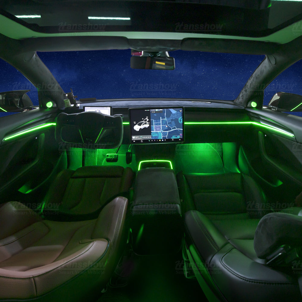 Hansshow 2021+ Model 3 Laser Carving Ambient Lighting Upgrade Kit-30%OFF