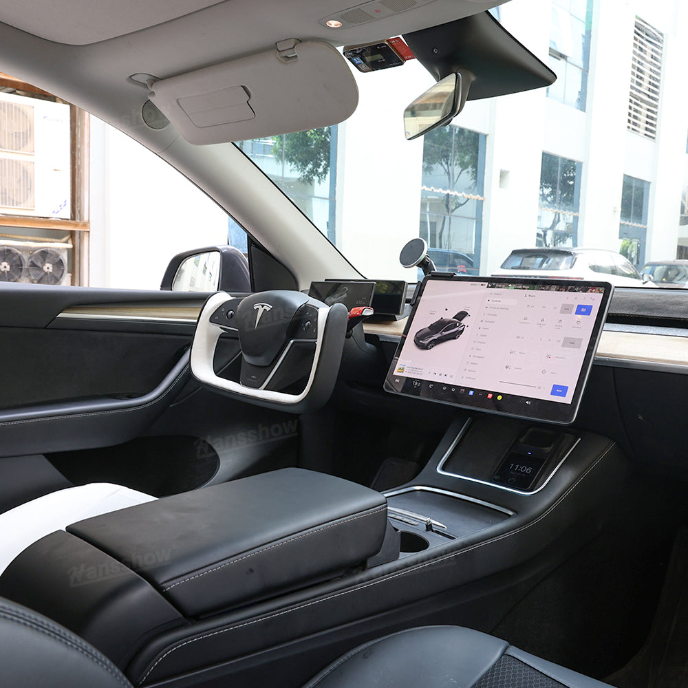 Model Y Yoke Style Steering Wheel Black/White Style For Tesla