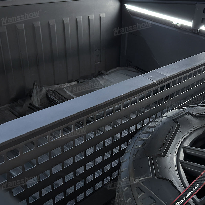 Tesla Cybertruck Rack Trunk Bed Divider MOLLE Rack Waterproof Pickup Cargo Bed Liner|Hansshow
