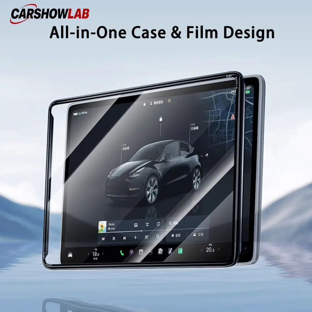 2-in-1 Screen Protector for Tesla Model 3/Y Highland & Juniper - Tempered Glass - 2024 FLASH SALE