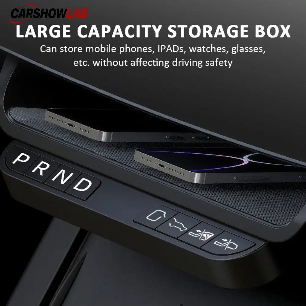 2024 Tesla Model 3 Highland Physical Gear Shift Button & Console Organizer - 2024+ Model 3 Highland - Tesla Interior