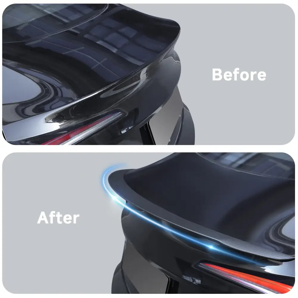 2024 Tesla Model 3 Highland Rear Spoiler - OEM Performance Wing Carbon Style - Tesla Exterior Accessories > Exterior
