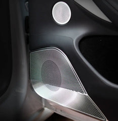 2024+ Tesla Model 3 Highland Stainless Steel Speaker & Air Vent Covers - Tesla Interior Accessories > Seat > Air Vent