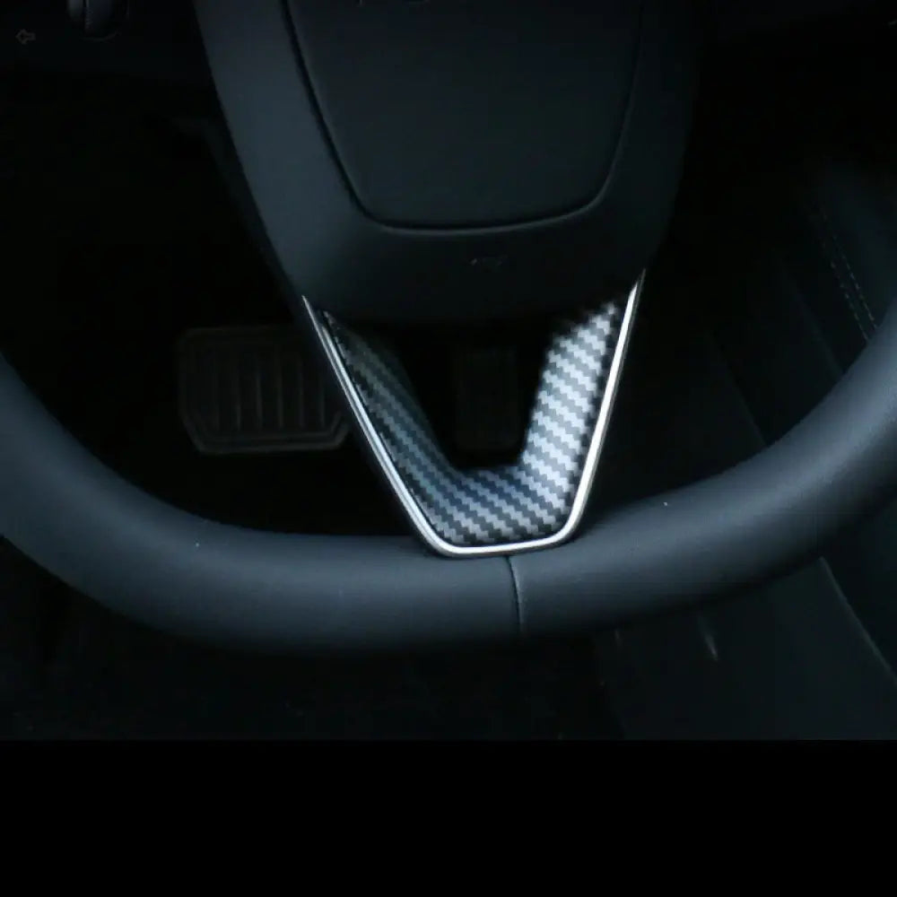 2024+ Tesla Model 3 Highland Steering Wheel U-Shape Cover | Interior Upgrade - Tesla Interior Accessories > Steering
