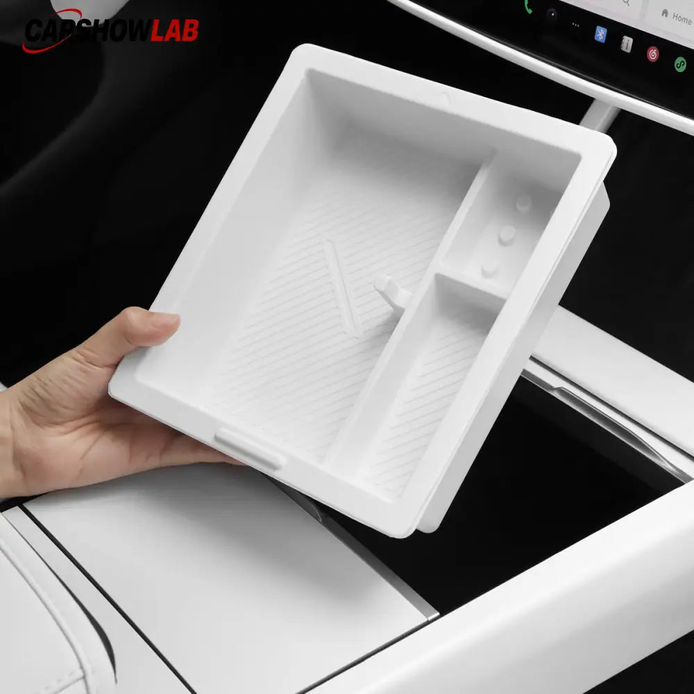 2025 Tesla Model Y Juniper Center Console Storage Box & Armrest Tray Set - Tesla Interior Accessories > Center Console