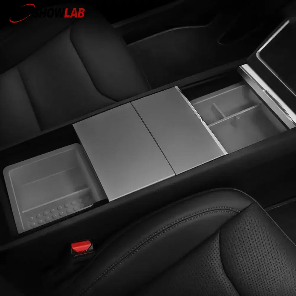 2025 Tesla Model Y Juniper Center Console Storage Box & Armrest Tray Set - Tesla Interior Accessories > Center Console