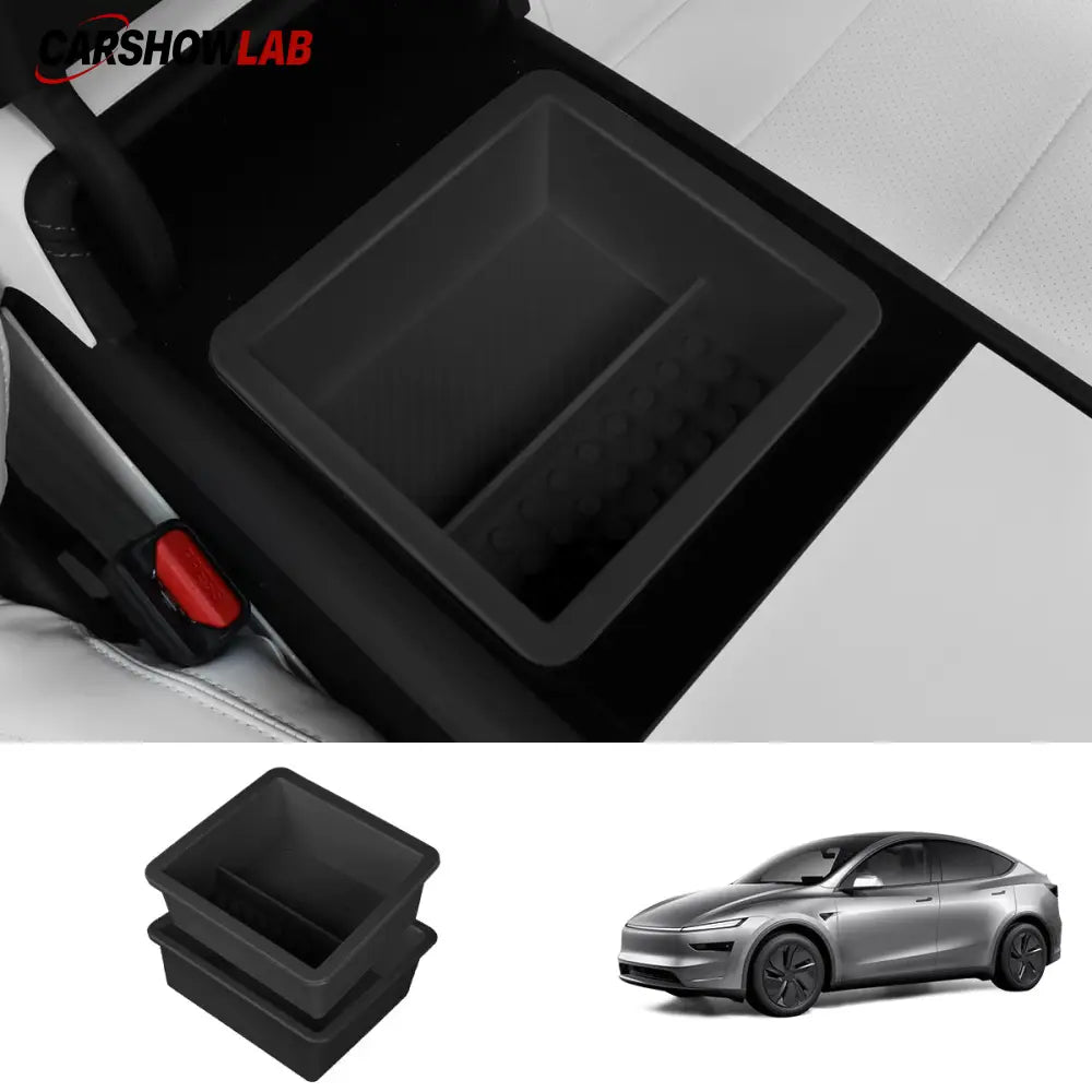 2025 Tesla Model Y Juniper Center Console Storage Box & Armrest Tray Set - Tesla Interior Accessories > Center Console