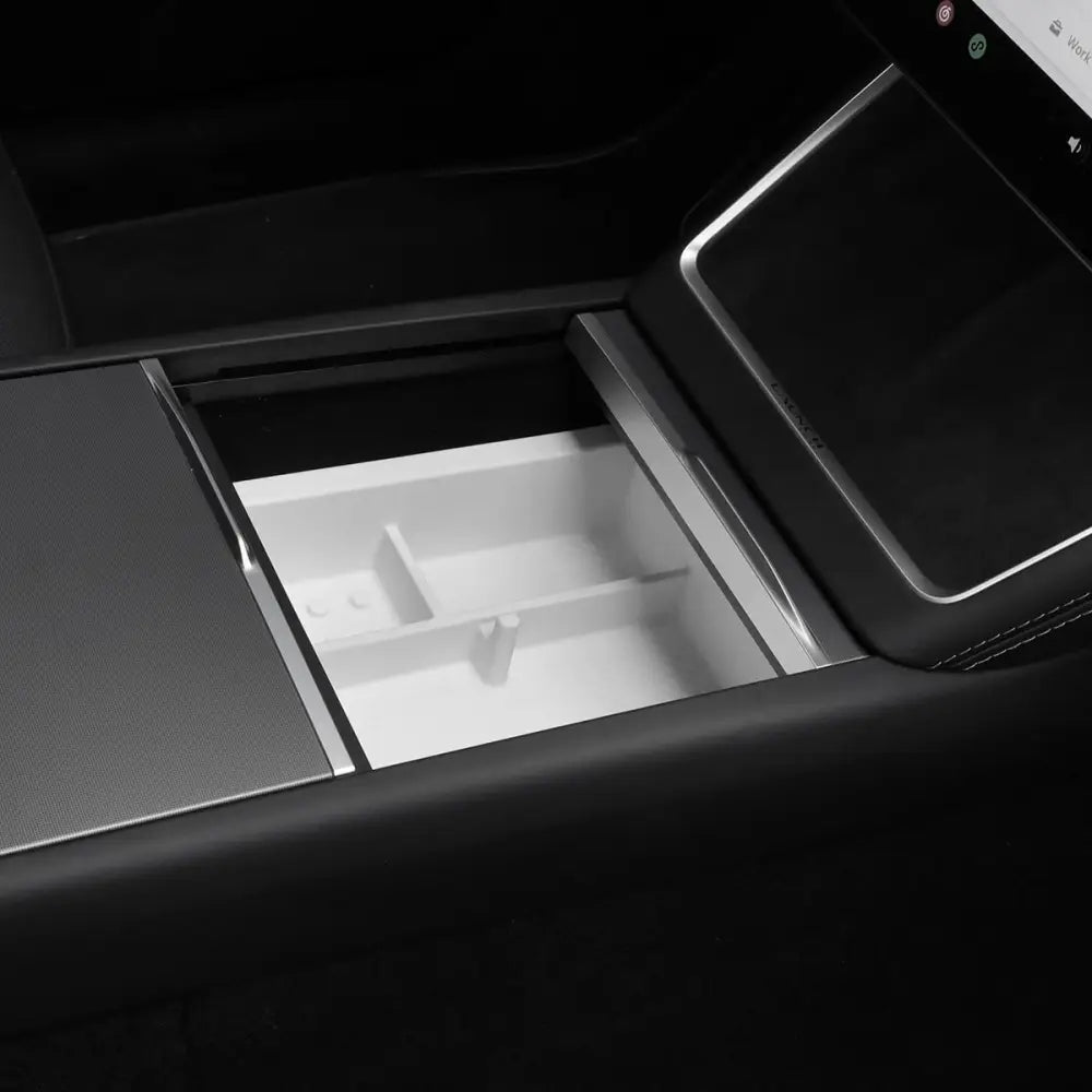 2025 Tesla Model Y Juniper Center Console Storage Box & Armrest Tray Set - Tesla Interior Accessories > Center Console