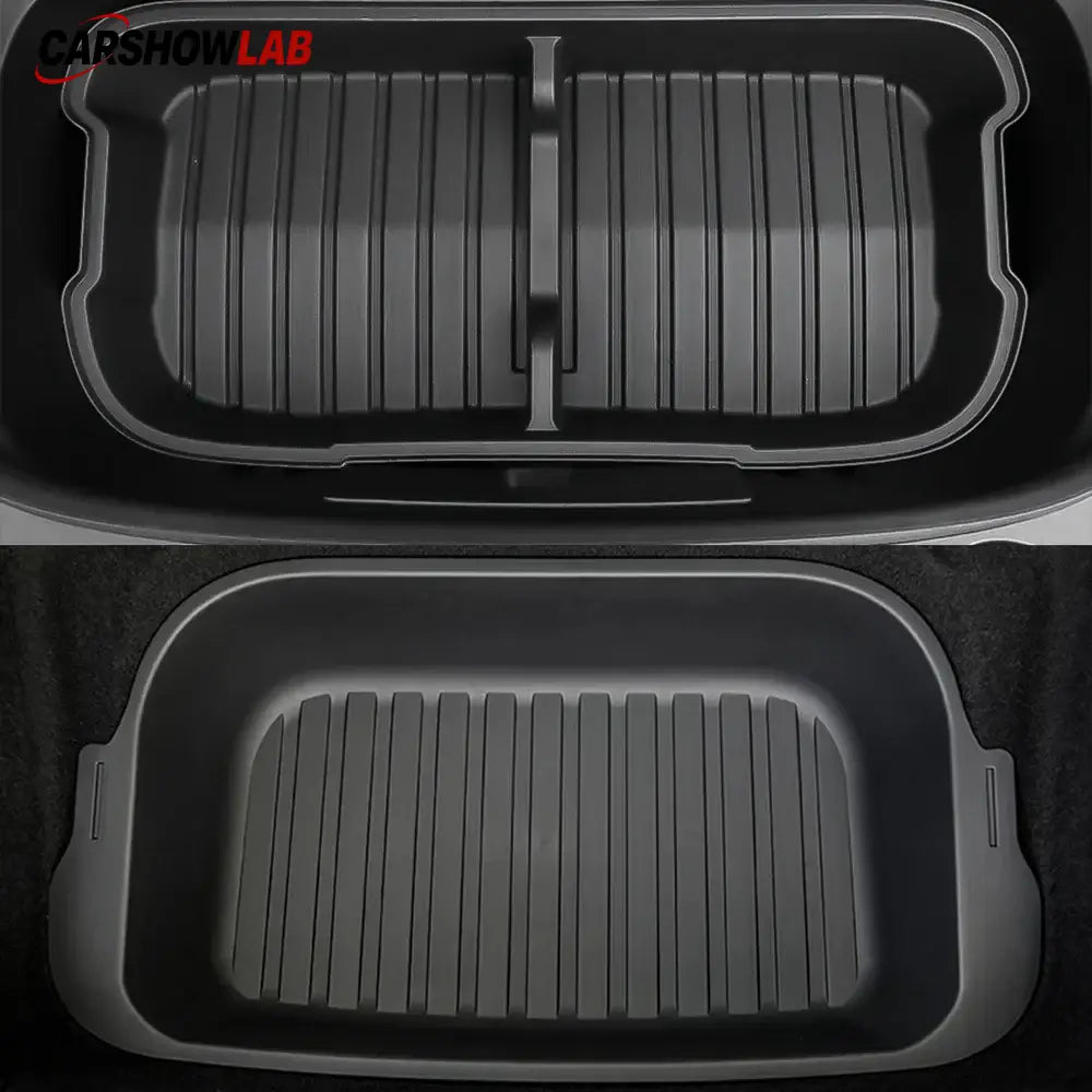 2025+ Tesla Model Y Juniper Frunk & Rear Cargo Storage Bins Set - Tesla Interior Accessories > Frunk Trunk > Organizer