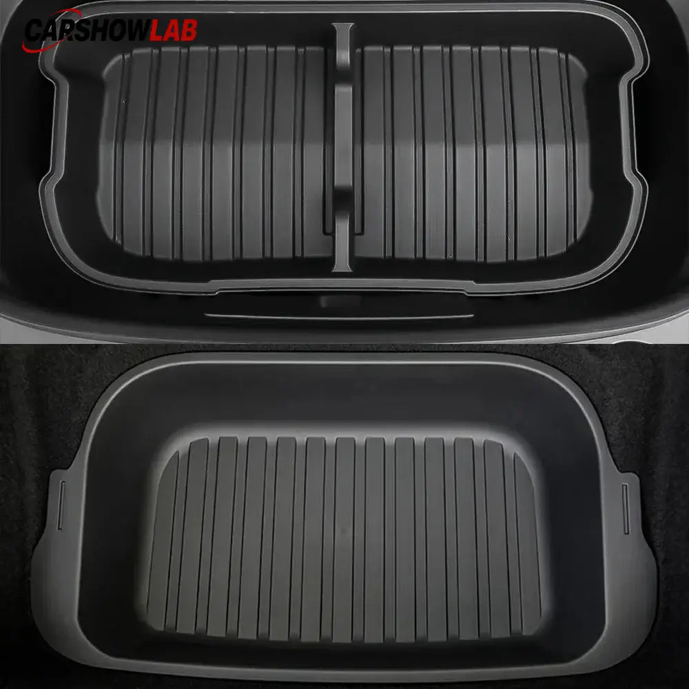 2025+ Tesla Model Y Juniper Frunk & Rear Cargo Storage Bins Set - Tesla Interior Accessories > Frunk Trunk > Organizer