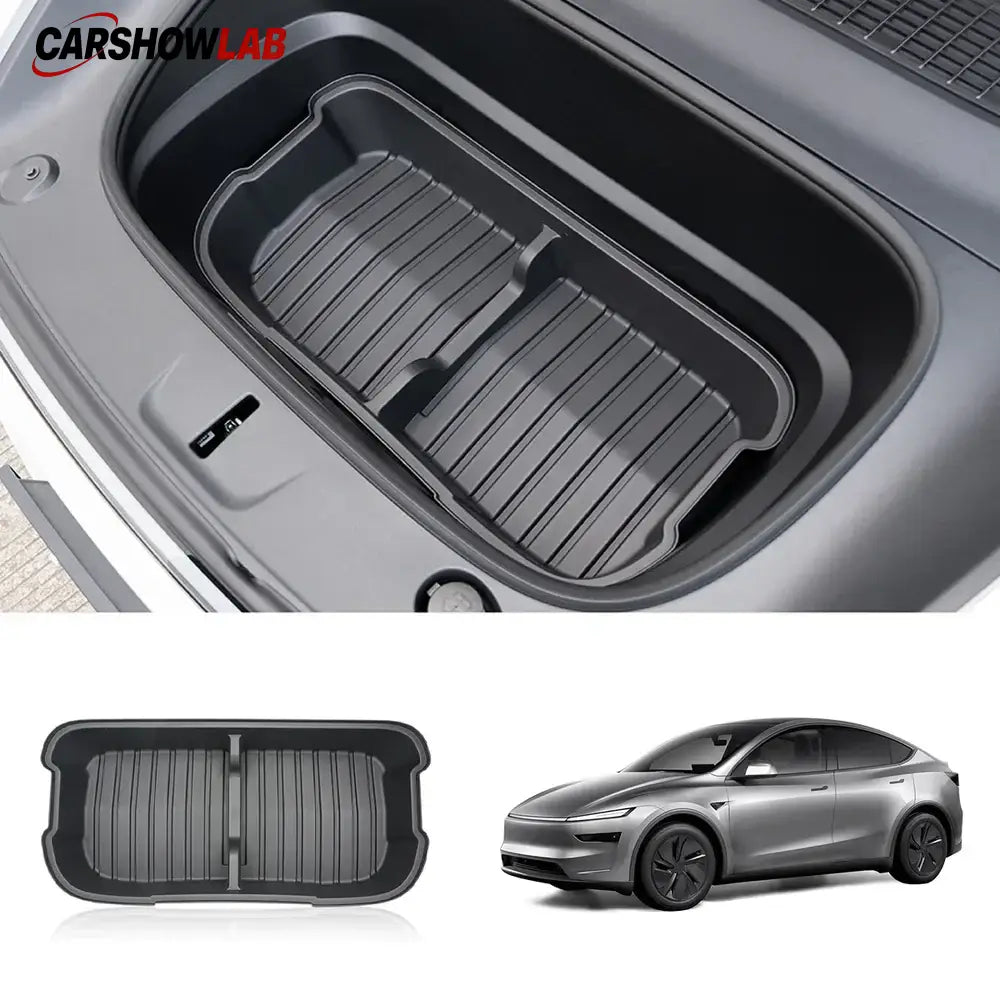 2025+ Tesla Model Y Juniper Frunk & Rear Cargo Storage Bins Set - Tesla Interior Accessories > Frunk Trunk > Organizer