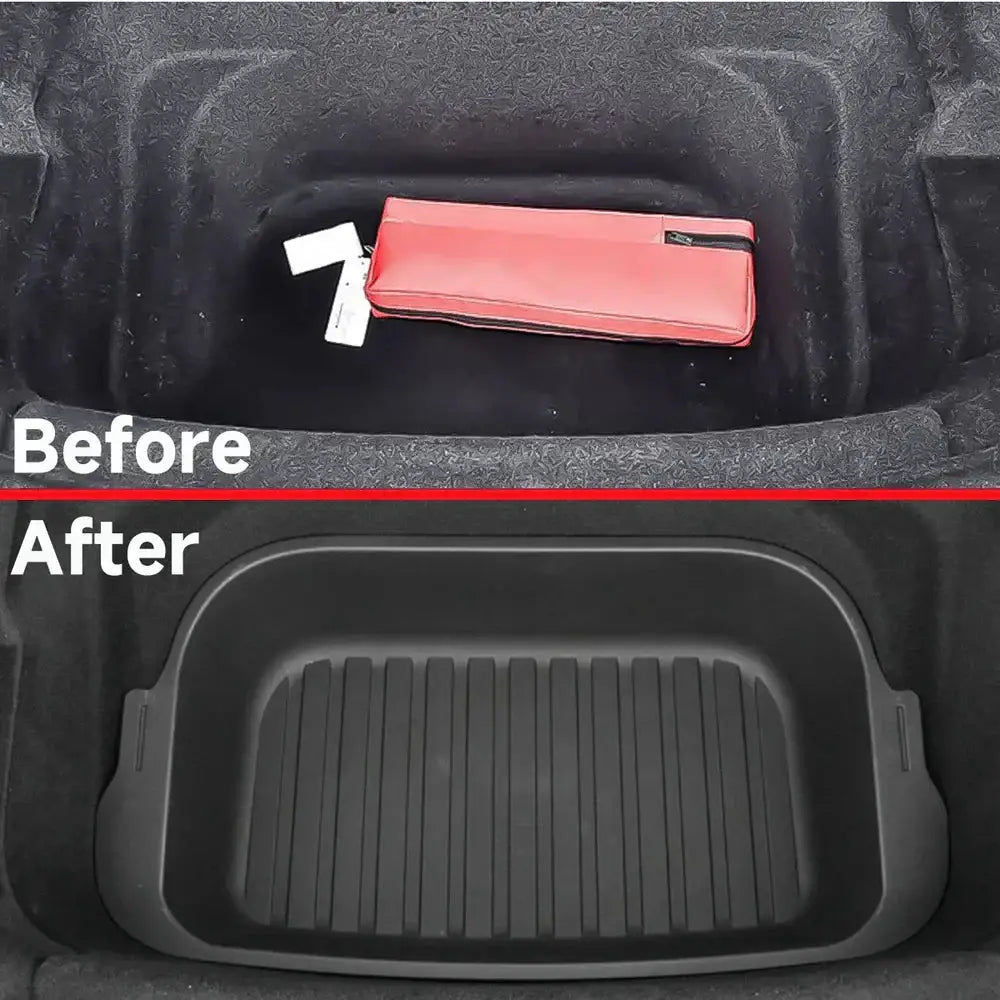2025+ Tesla Model Y Juniper Frunk & Rear Cargo Storage Bins Set - Tesla Interior Accessories > Frunk Trunk > Organizer