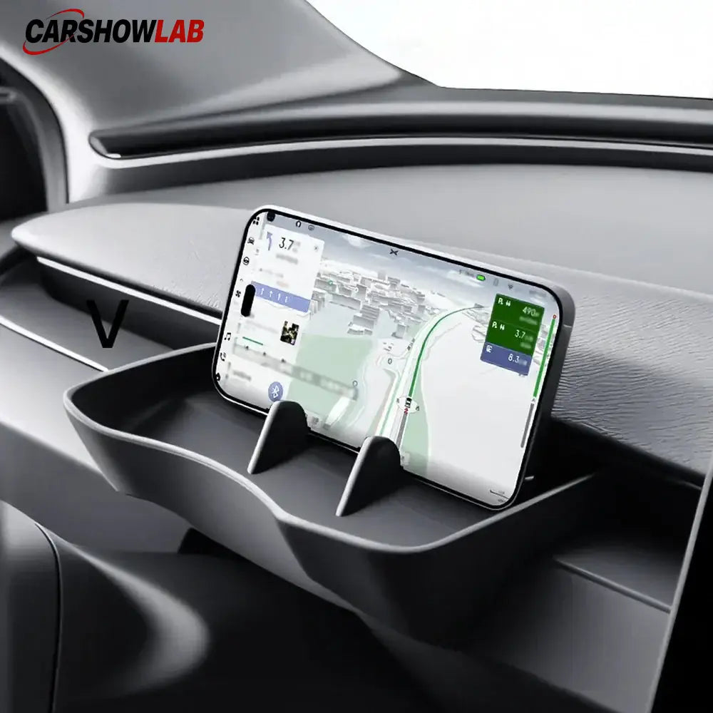 2026 Tesla Model Y Dashboard Tray - Silicone Phone Mount & Storage Organizer - 2026 New Tesla Model Y Standard - Tesla