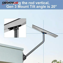26’ Starlink Gen 3 Wall & Roof Mount | Adjustable Aluminum Satellite Bracket - Tesla Exterior Accessories > Starlink