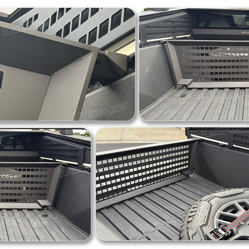 Tesla Cybertruck Rack Trunk Bed Divider MOLLE Rack Waterproof Pickup Cargo Bed Liner|Hansshow