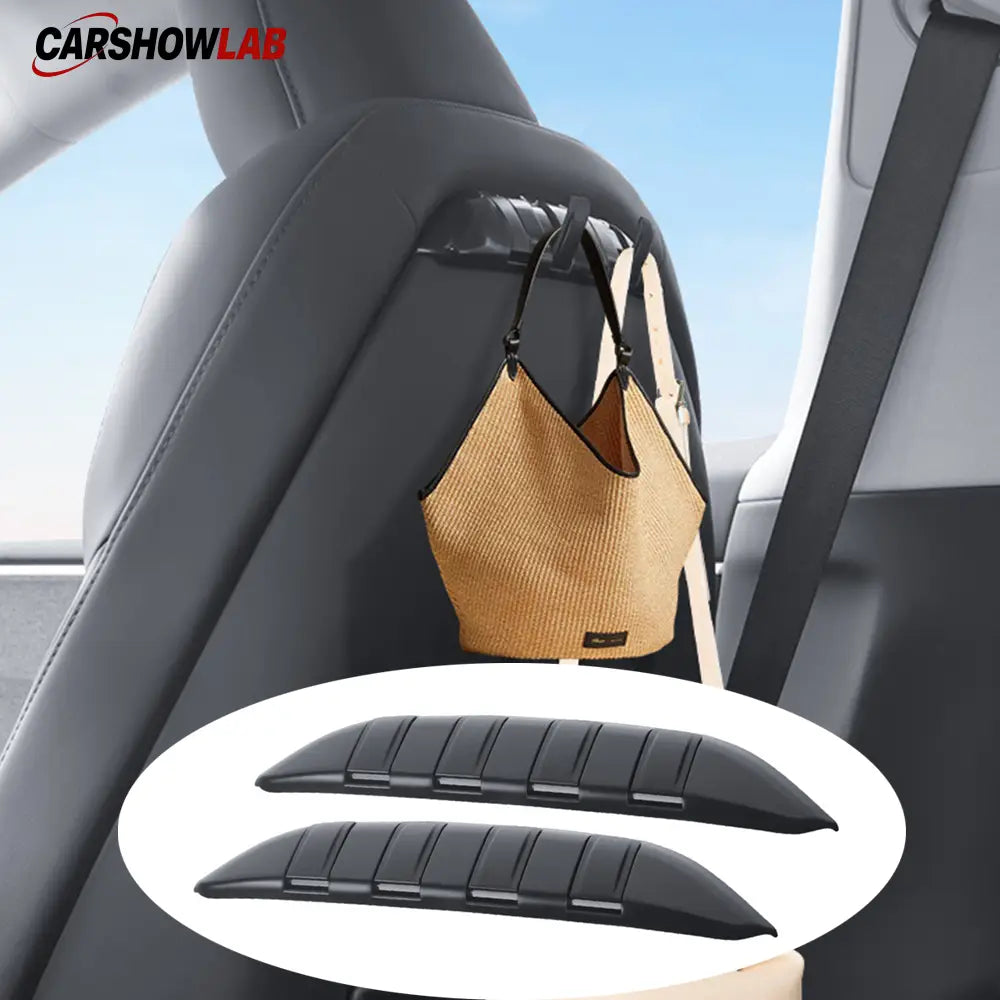 4-in-1 Seat Back Hook for Tesla Model 3/Y | Durable Foldable Bag Hanger - Tesla Interior Accessories > Seat > Organizers