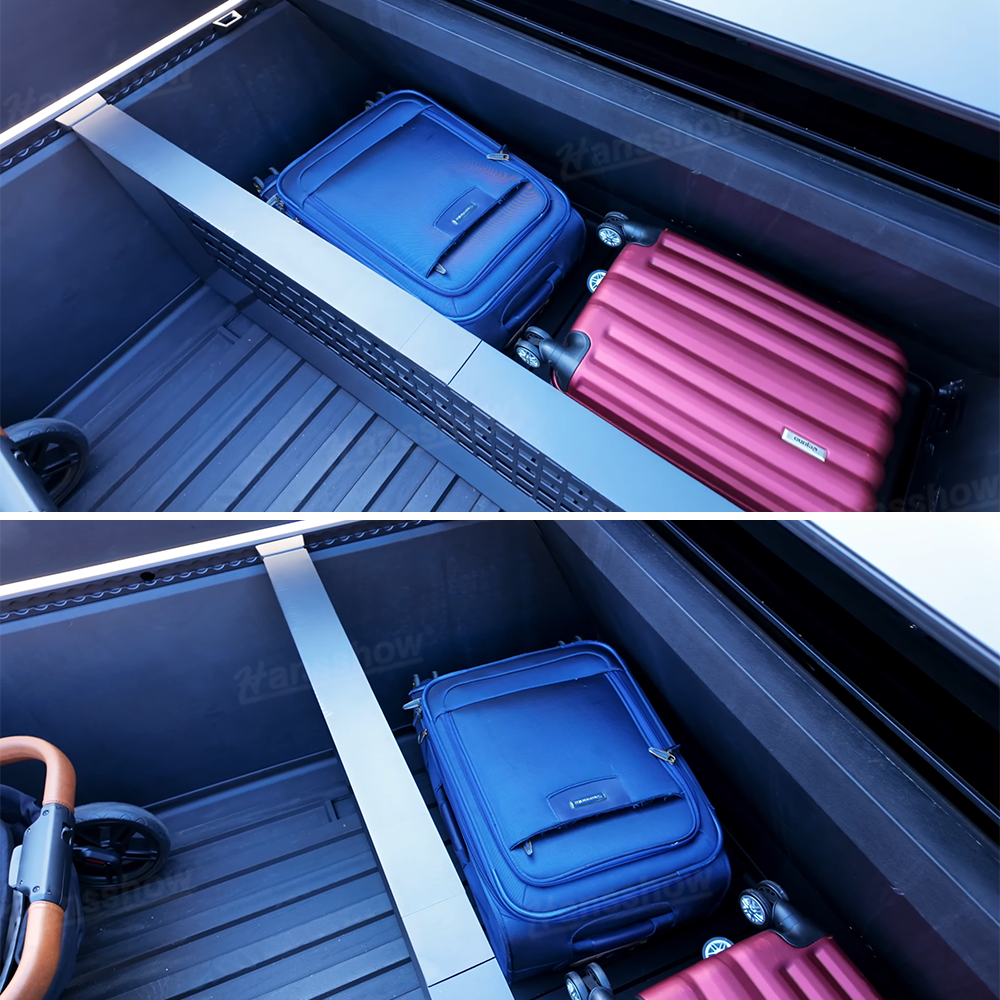 Tesla Cybertruck Rack Trunk Bed Divider MOLLE Rack Waterproof Pickup Cargo Bed Liner|Hansshow