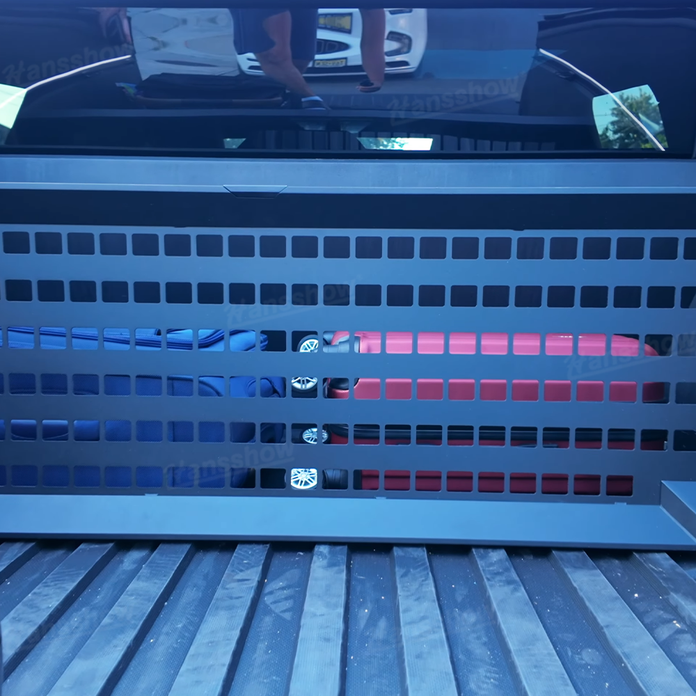 Tesla Cybertruck Rack Trunk Bed Divider MOLLE Rack Waterproof Pickup Cargo Bed Liner|Hansshow