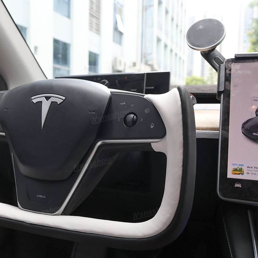 Model Y Yoke Style Steering Wheel Black/White Style For Tesla