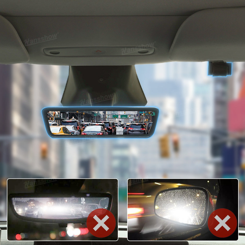 Model 3 Highland Stream Media Rearview Mirror Dual Channel Recorder Dashcam Rear View Mirror 8.2'