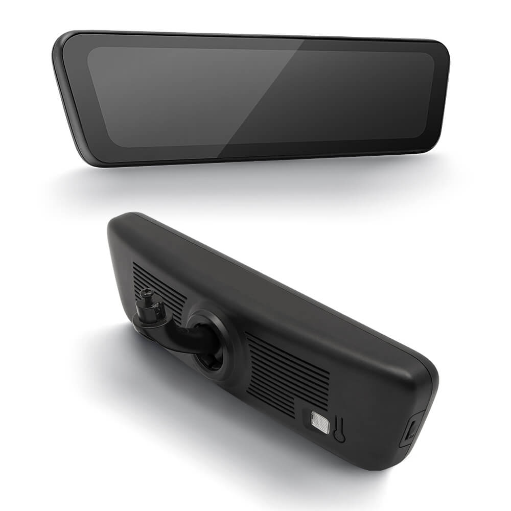 Model 3 Highland Stream Media Rearview Mirror Dual Channel Recorder Dashcam Rear View Mirror 8.2'