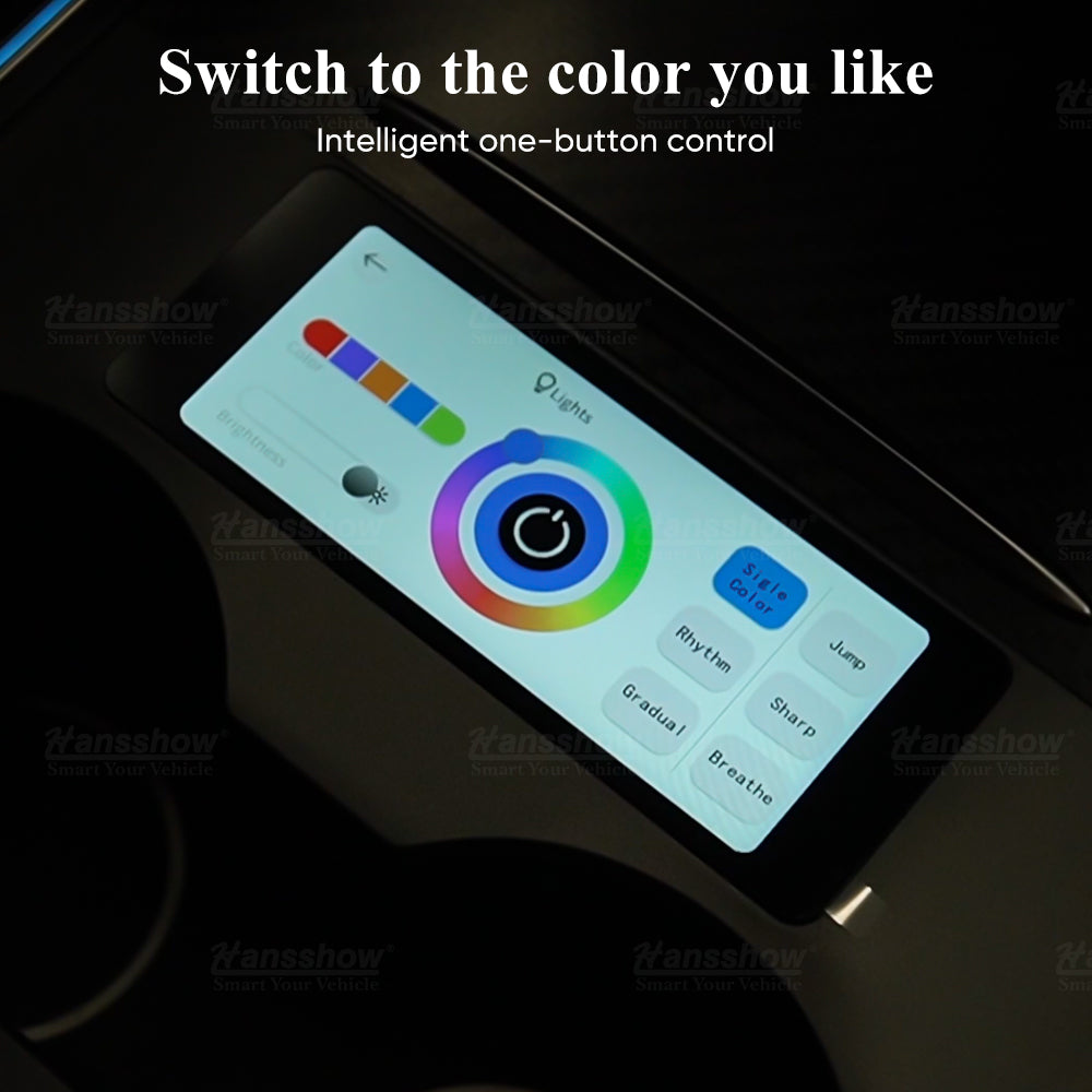 Hansshow 2021+ Model 3 Laser Carving Ambient Lighting Upgrade Kit-30%OFF