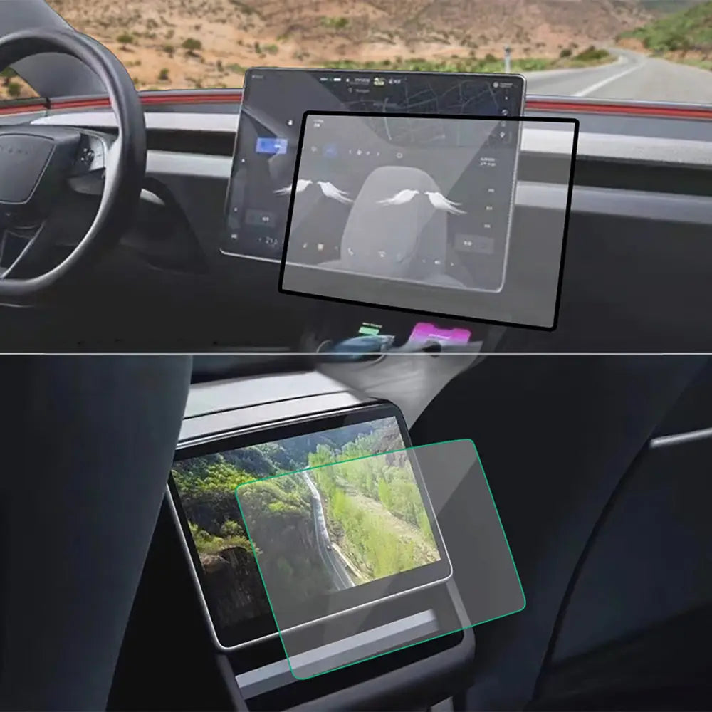 9H Tempered Glass Screen Protector for Tesla Model Y Juniper 2026+ (2-Pack) - Tesla Interior Accessories > Dashboard >