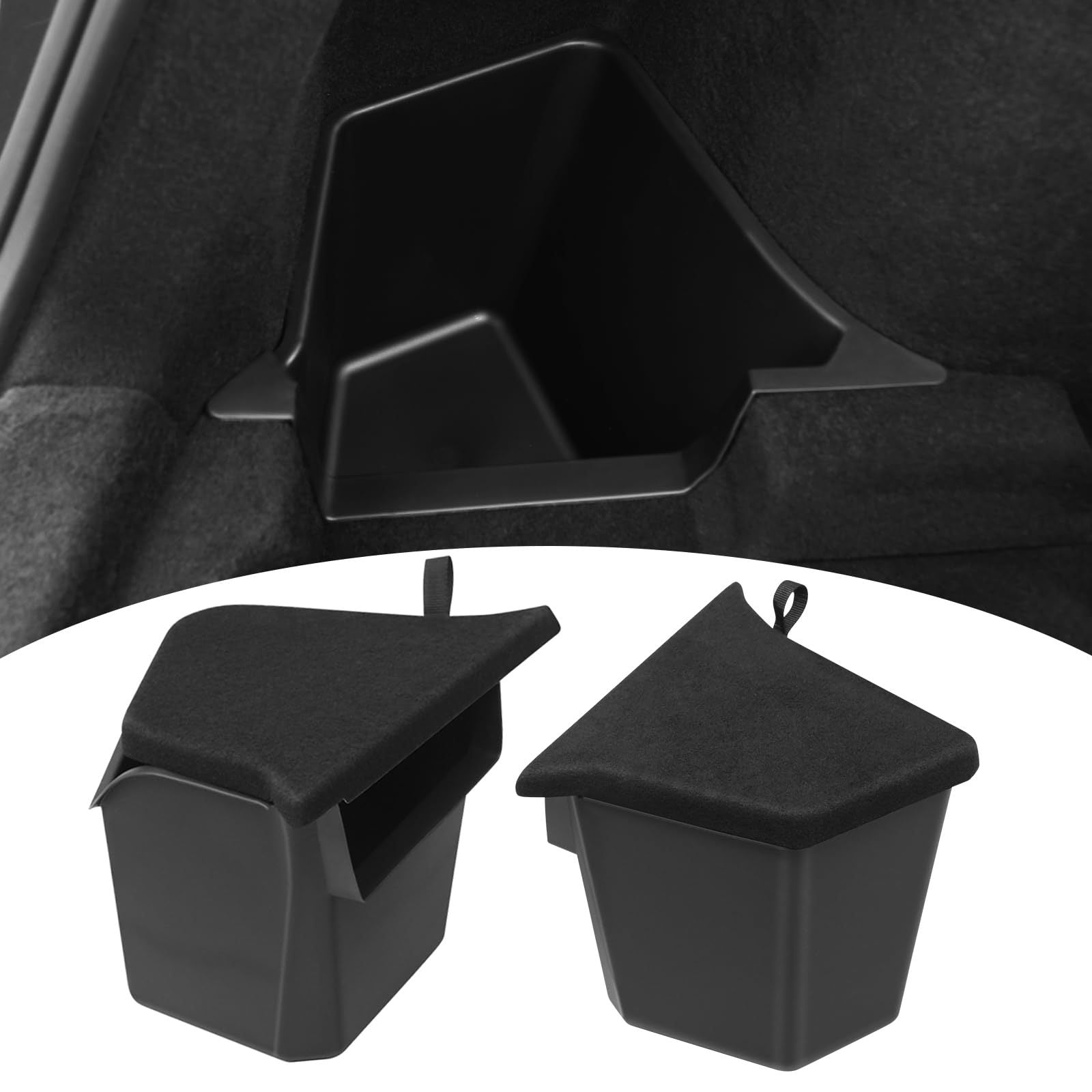 Compatible with Model 3 & Model Y Trunk Side Storage Organizer Boxes