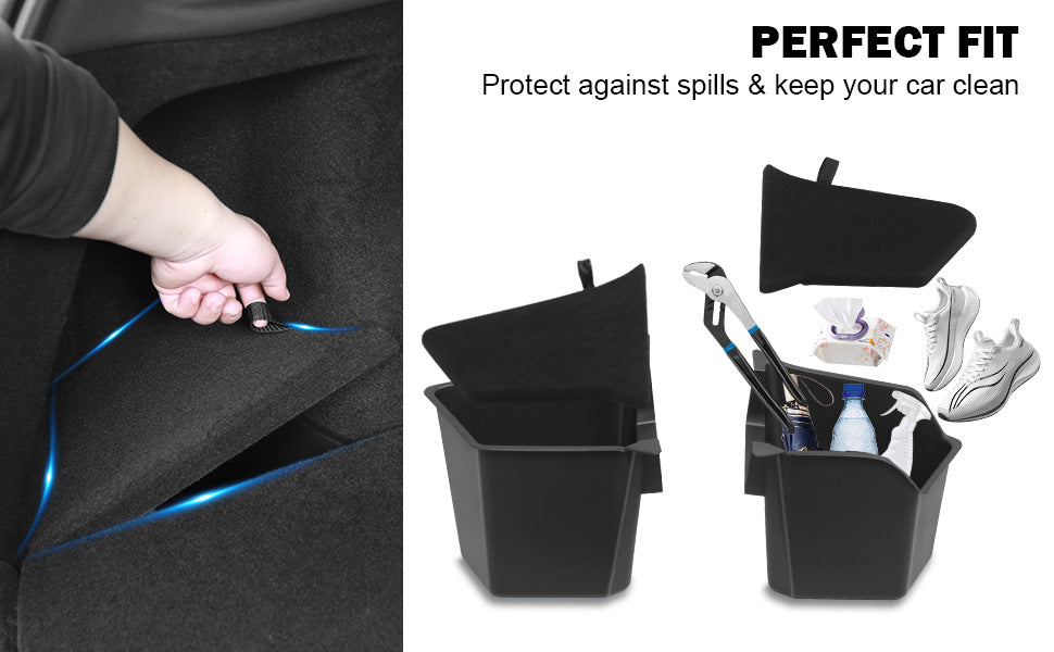 Compatible with Model 3 & Model Y Trunk Side Storage Organizer Boxes