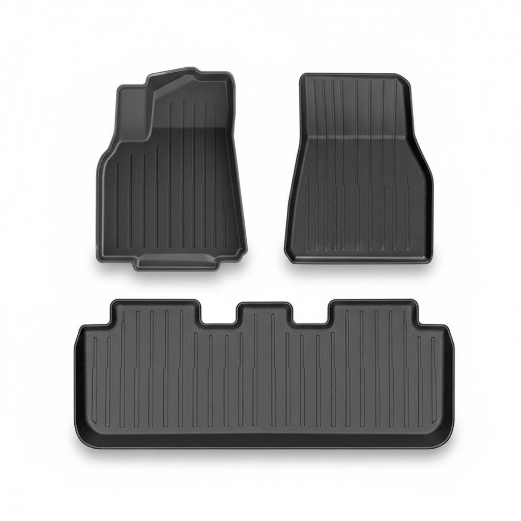 Compatible With Model Y 2019-2024 TPE Injection-Molded 3D All-Weather Car Mats