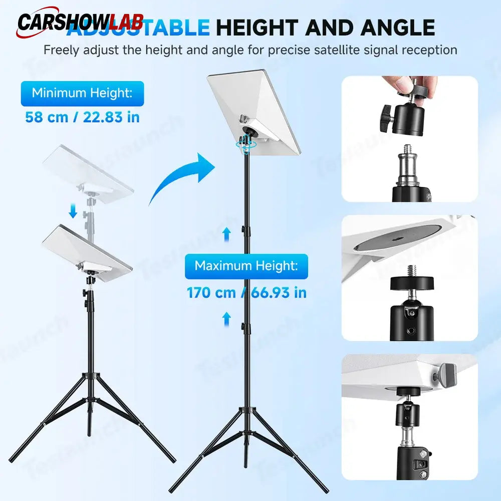 Adjustable 170cm Starlink Mini Tripod - Portable Satellite Mount for RV - Tesla Exterior Accessories > Starlink