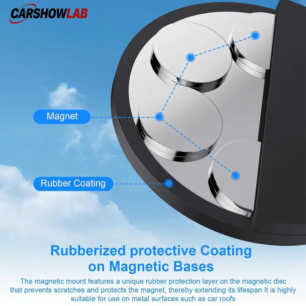 Adjustable Magnetic Mount for Starlink Gen 3 - No-Drill Metal Roof Bracket - Tesla Exterior Accessories > Starlink