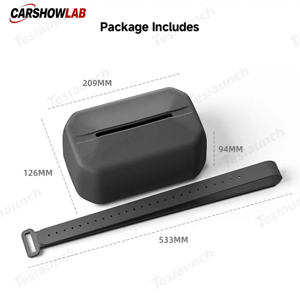 Adjustable Silicone Car Tissue Holder for Tesla Model Y Juniper 2025+ Interior - Tesla Interior Accessories > Organizer