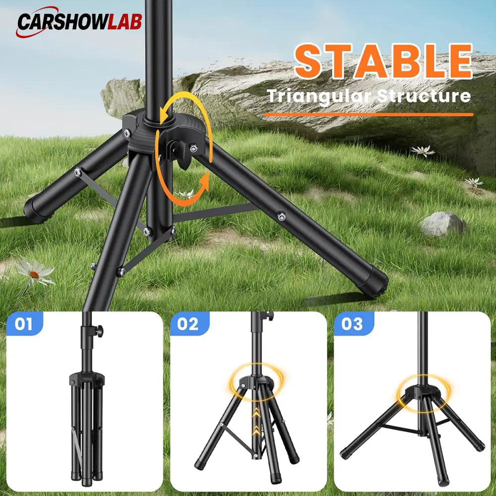 Adjustable Starlink Gen 3 Mount - Foldable Tripod Stand for REV4 Dish - Tesla Exterior Accessories > Starlink