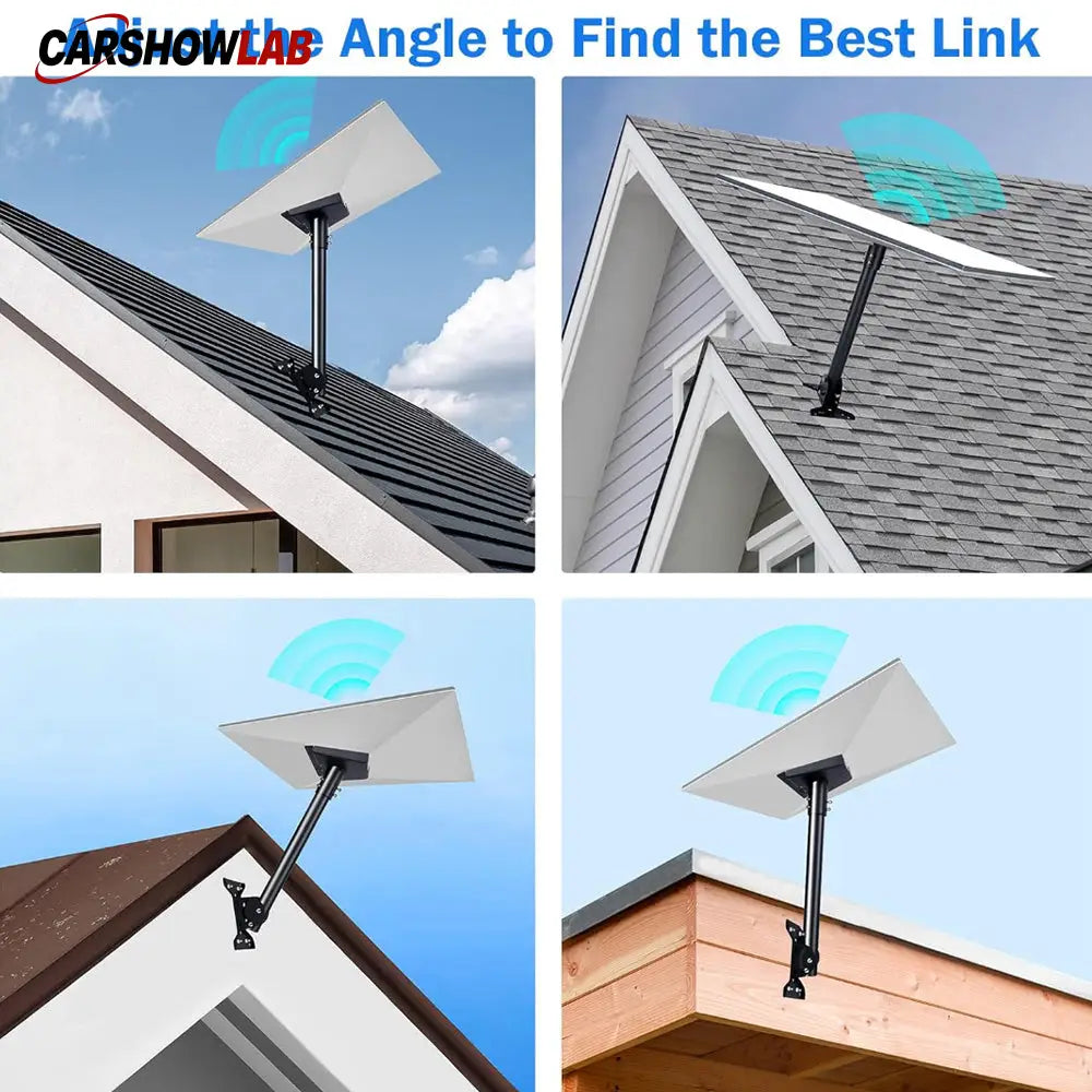 Adjustable Starlink Gen 3 Mounting Kit - Weatherproof Roof Pole Mount & Hardware - Tesla Exterior Accessories > Starlink