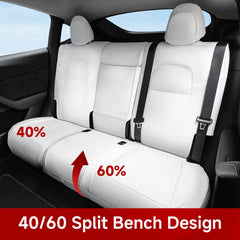 All-Inclusive Tesla Model Y 7 Seater Seat Cover - 40/60 Split Bench - Tesla Interior Accessories > Seat > Cushion