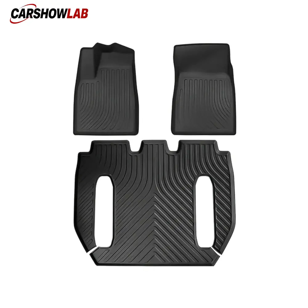 All-Weather TPE Floor Mats for Tesla Model X 2021+ | Interior & Cargo Liner Set - Tesla Interior Accessories > Floor Mat