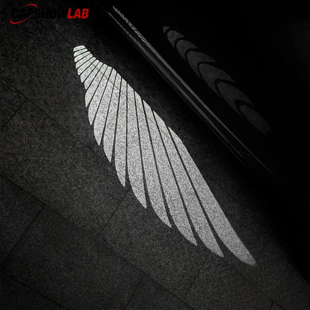Angel Wing Mirror Puddle Lights for Tesla Model 3 & Model Y Accessories - Tesla Exterior Accessories >Welcome Projector