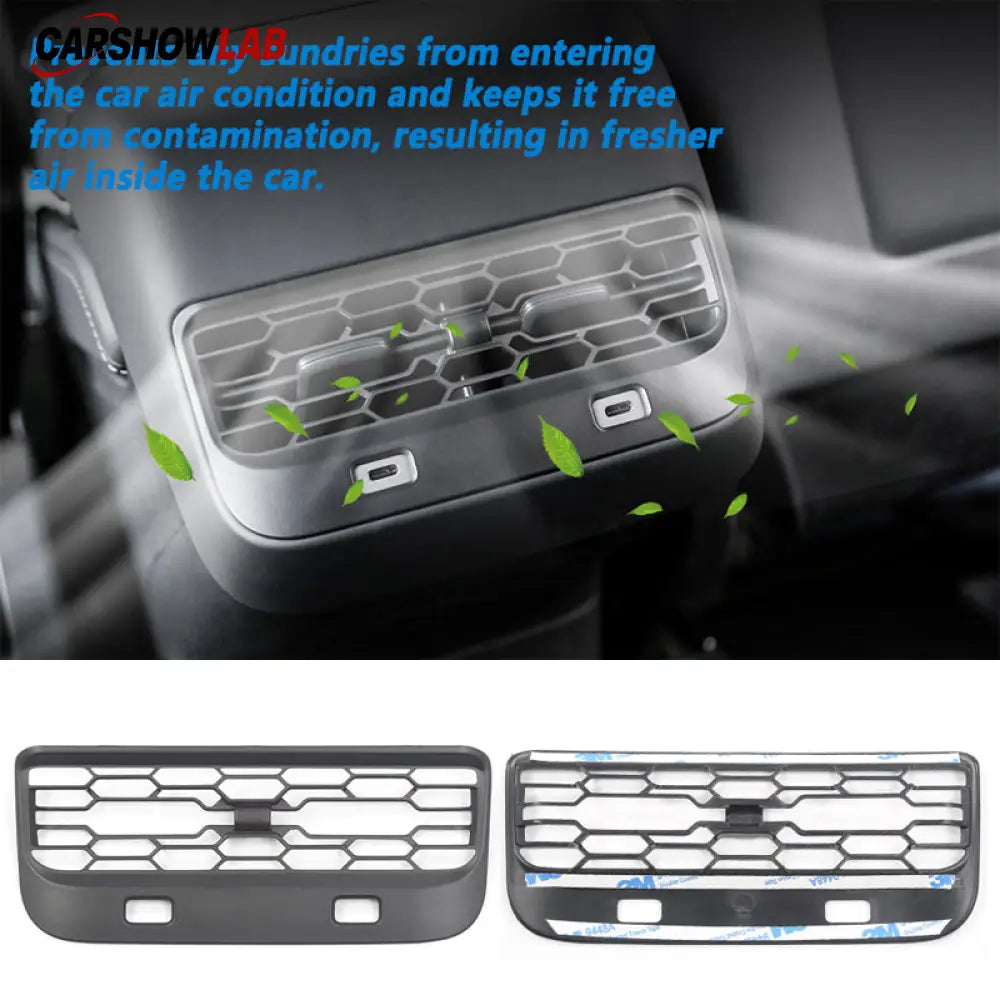 Anti-Clogging Rear Air Vent Cover for Tesla Model 3 & Model Y Accessories - Tesla Interior Accessories > Seat > Air