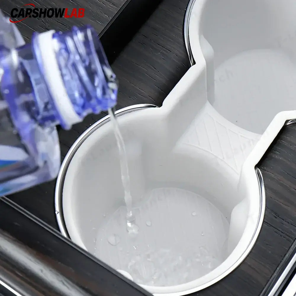 Anti-Slip Cup Holder Insert for 2021+ Tesla Model S/X | Premium Silicone - Tesla Interior Accessories > Center Console