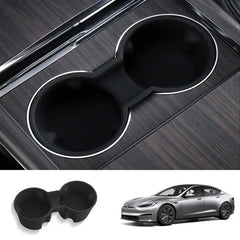 Anti-Slip Cup Holder Insert for 2021+ Tesla Model S/X | Premium Silicone - Tesla Interior Accessories > Center Console