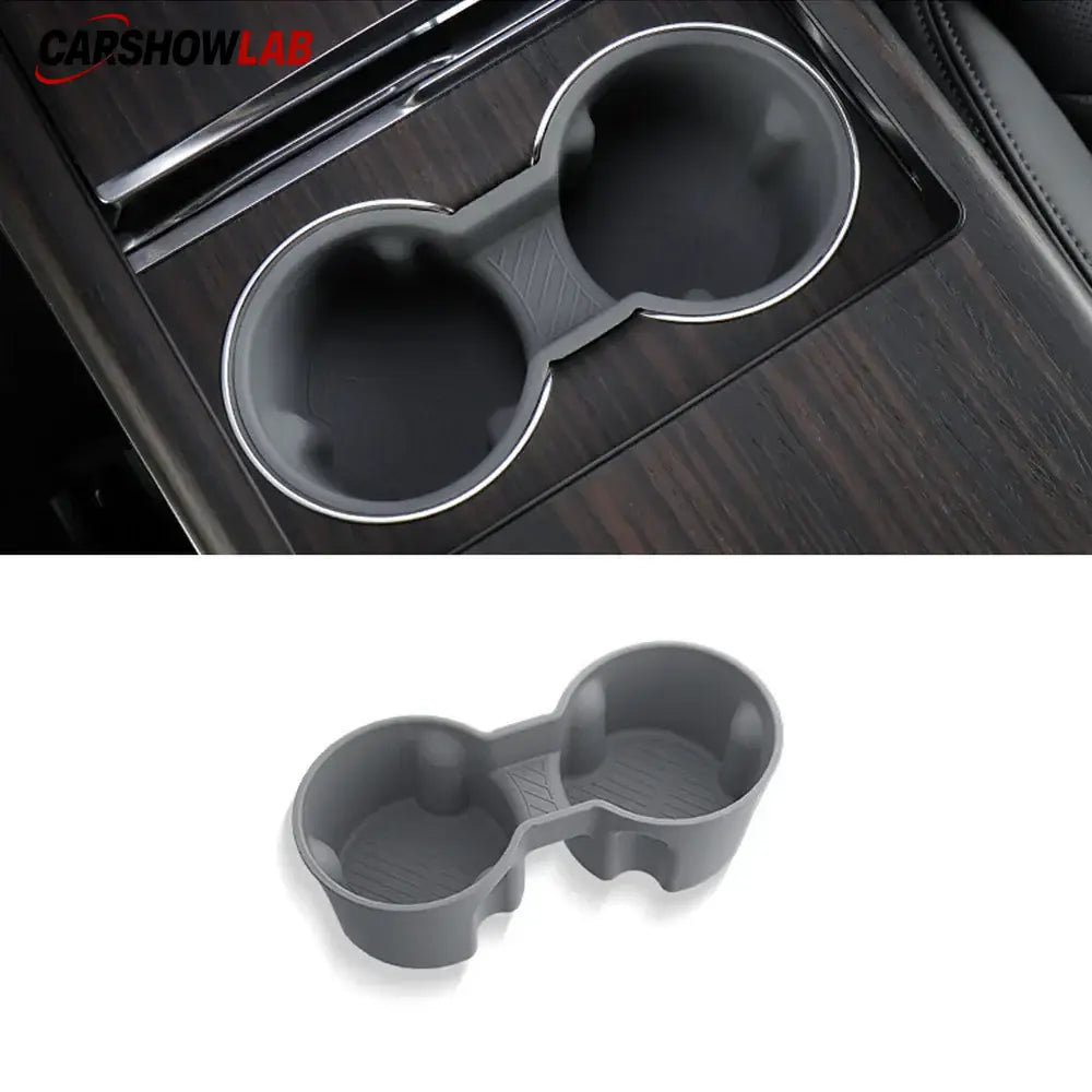 Anti-Slip Cup Holder Insert for 2021+ Tesla Model S/X | Premium Silicone - Tesla Interior Accessories > Center Console